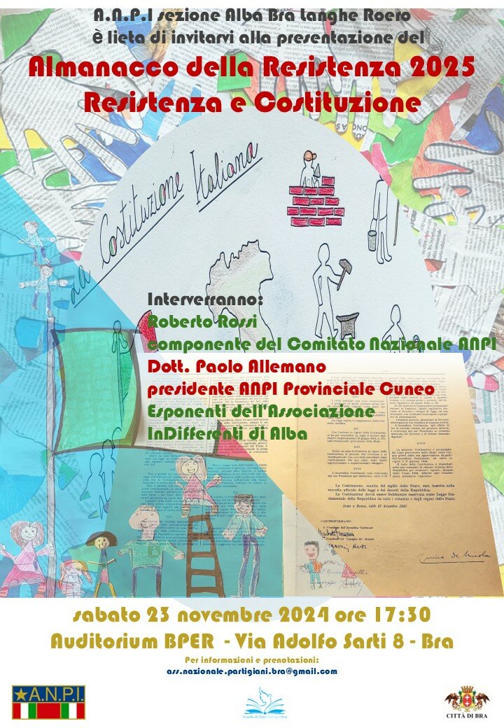 Locandina presentazione Almanacco della Resistenza 2025